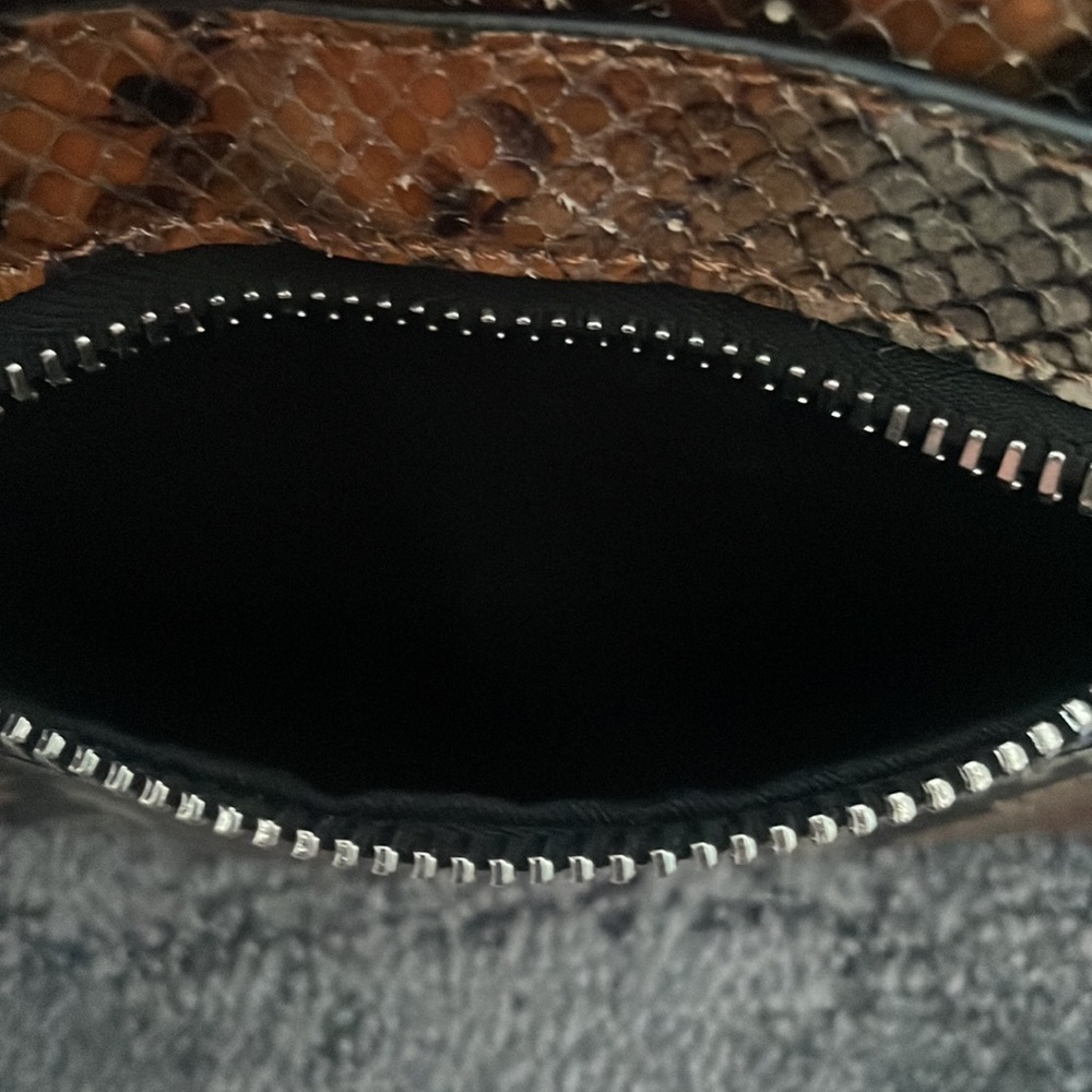 Zadig & Voltaire snake print crossbody‎ clutch bag - Picture 7 of 11